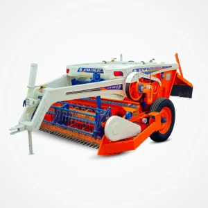 paddy straw chopper machine working in field for crop residue management